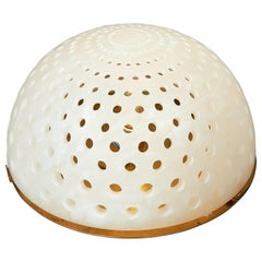 Lampada da tavolo in alabastro di Angelo Mangiarotti, circa 1980