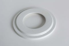 Angelo Mangiarotti “Barbados” Ashtray in White Ceramic, Italy, 1960s