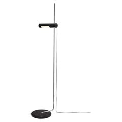 Angelo Mangiarotti Lampadaire Alola noir et chrome pour Karakter