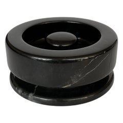 Angelo Mangiarotti Black Marble Ashtray for Knoll International