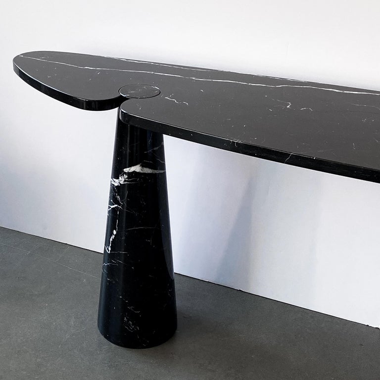 Angelo Mangiarotti Black Marble Eros Console Table for ...
