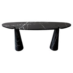 Angelo Mangiarotti Black Marble Eros Console Table for Skipper