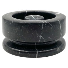 Angelo Mangiarotti, Black Marble Mod. 8532 Ashtray, Knoll International 1970s