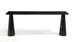 Angelo Mangiarotti for Skipper Nero Marquina Black Marble Eros Console 1971