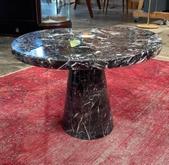 Angelo Mangiarotti Black Marquina Marble Side Table from 'Eros' Series, 1971