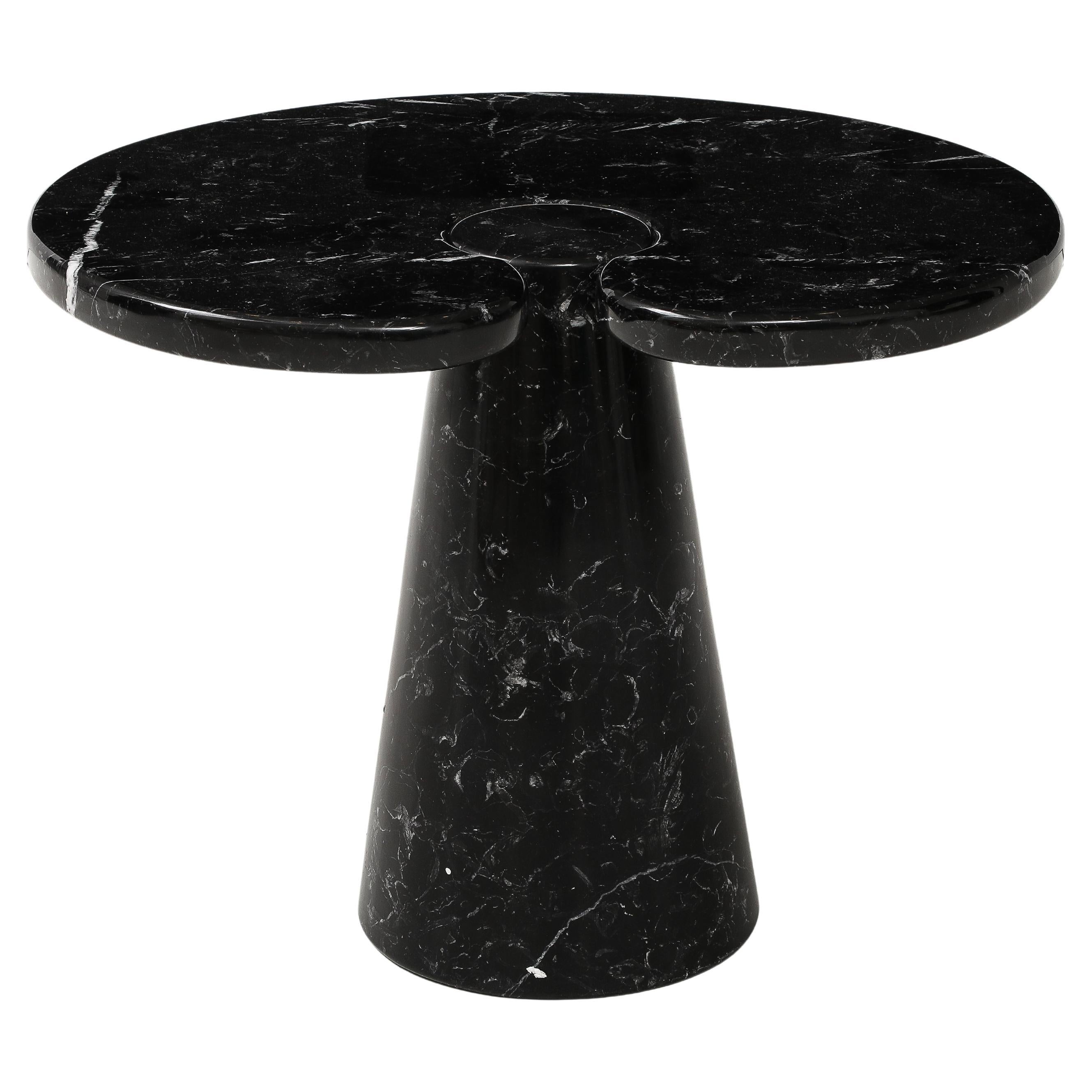 Angelo Mangiarotti Table d'appoint en marbre Nero Marquina de la série "Eros", 1971 en vente