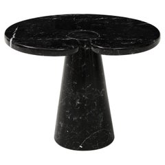 Vintage Angelo Mangiarotti Nero Marquina Marble Side Table from 'Eros' Series, 1971