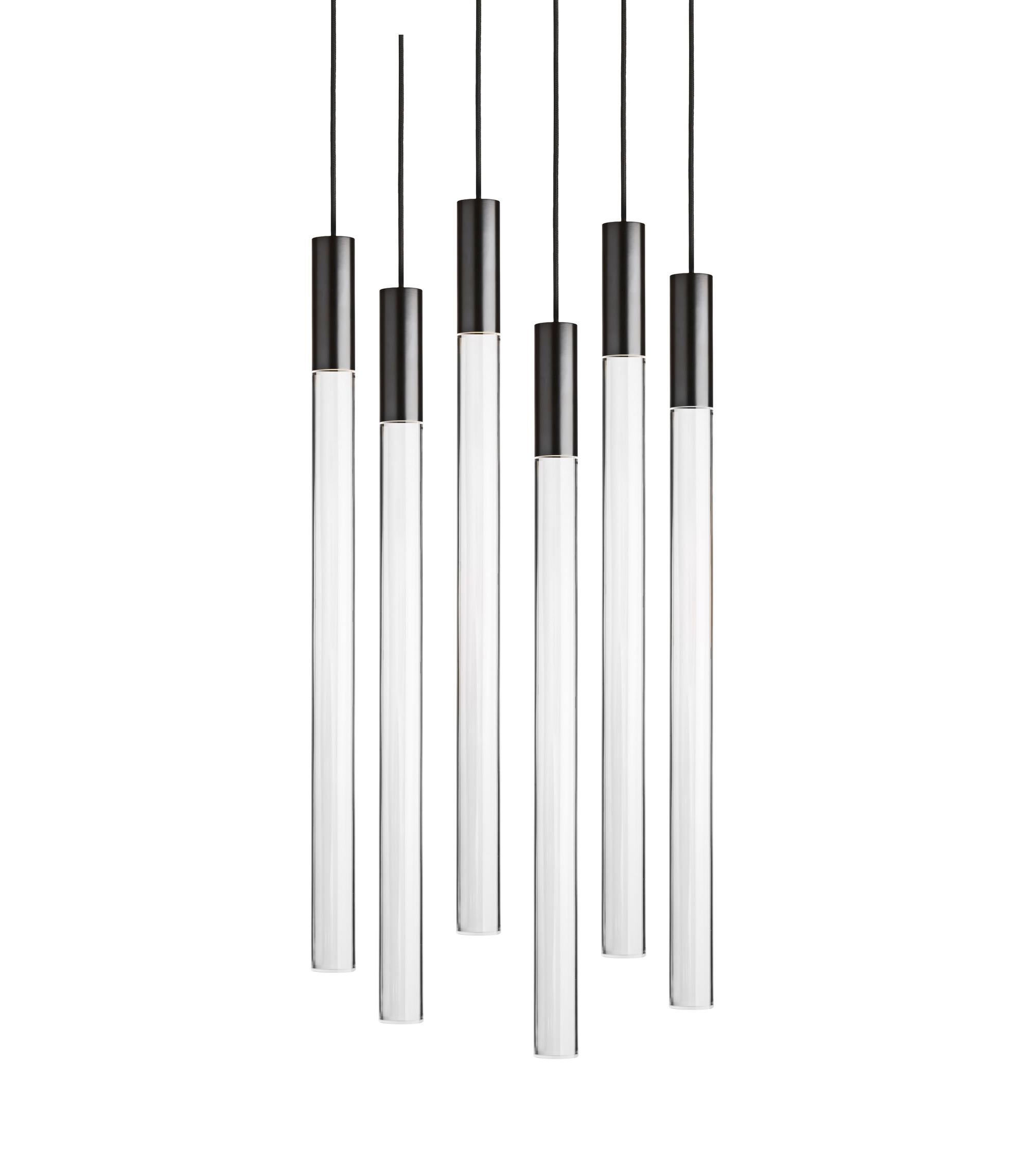 Angelo Mangiarotti Schwarzes Plexiglas für Karakter (Moderne der Mitte des Jahrhunderts) im Angebot
