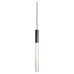 Angelo Mangiarotti Lampe en plexi noir pour Karakter