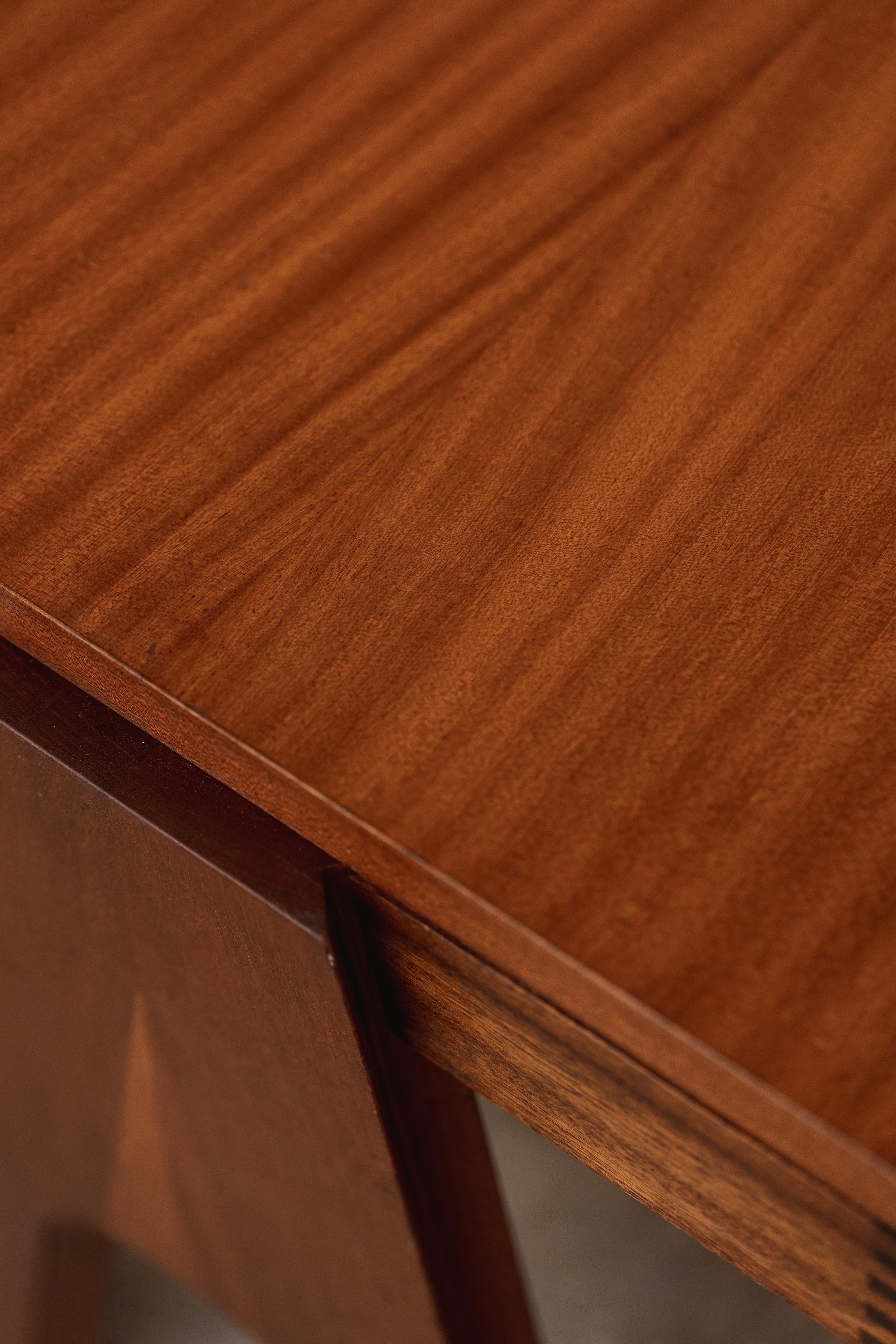 Wood Angelo Mangiarotti & Bruno Morassutti Low Console for Mascheroni, 1955 For Sale