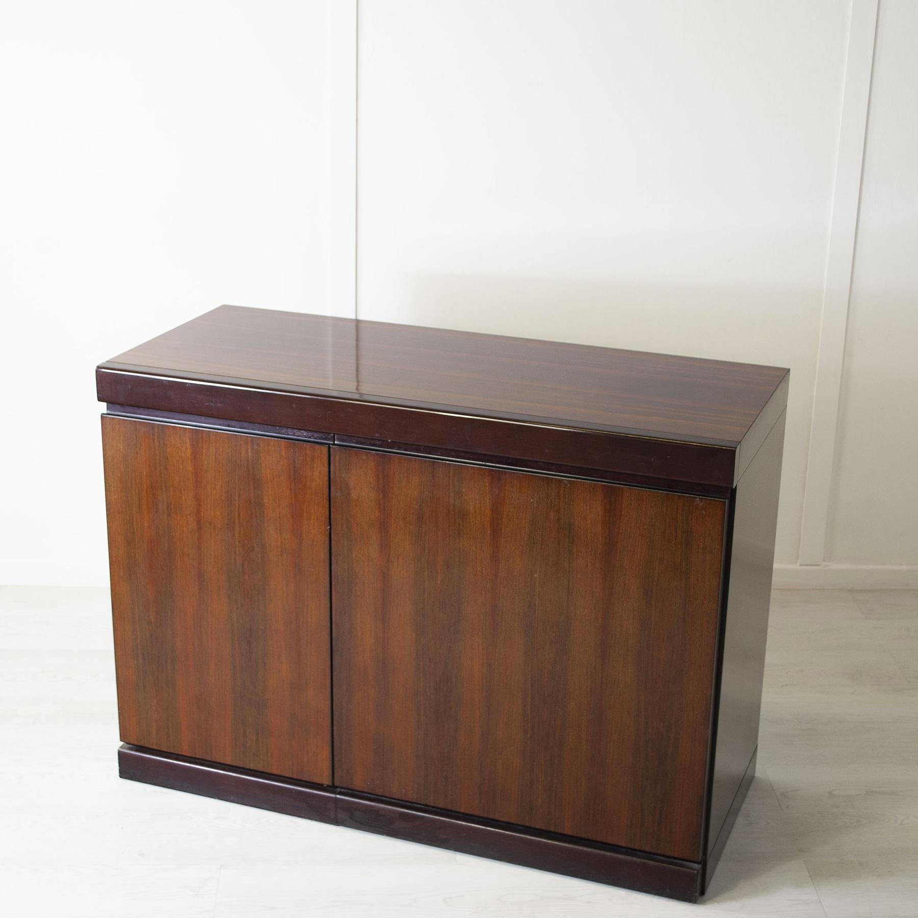 Mid-Century Modern Angelo Mangiarotti cabinet bar programme S11 pour Sorgente dei mobili 1970 en vente