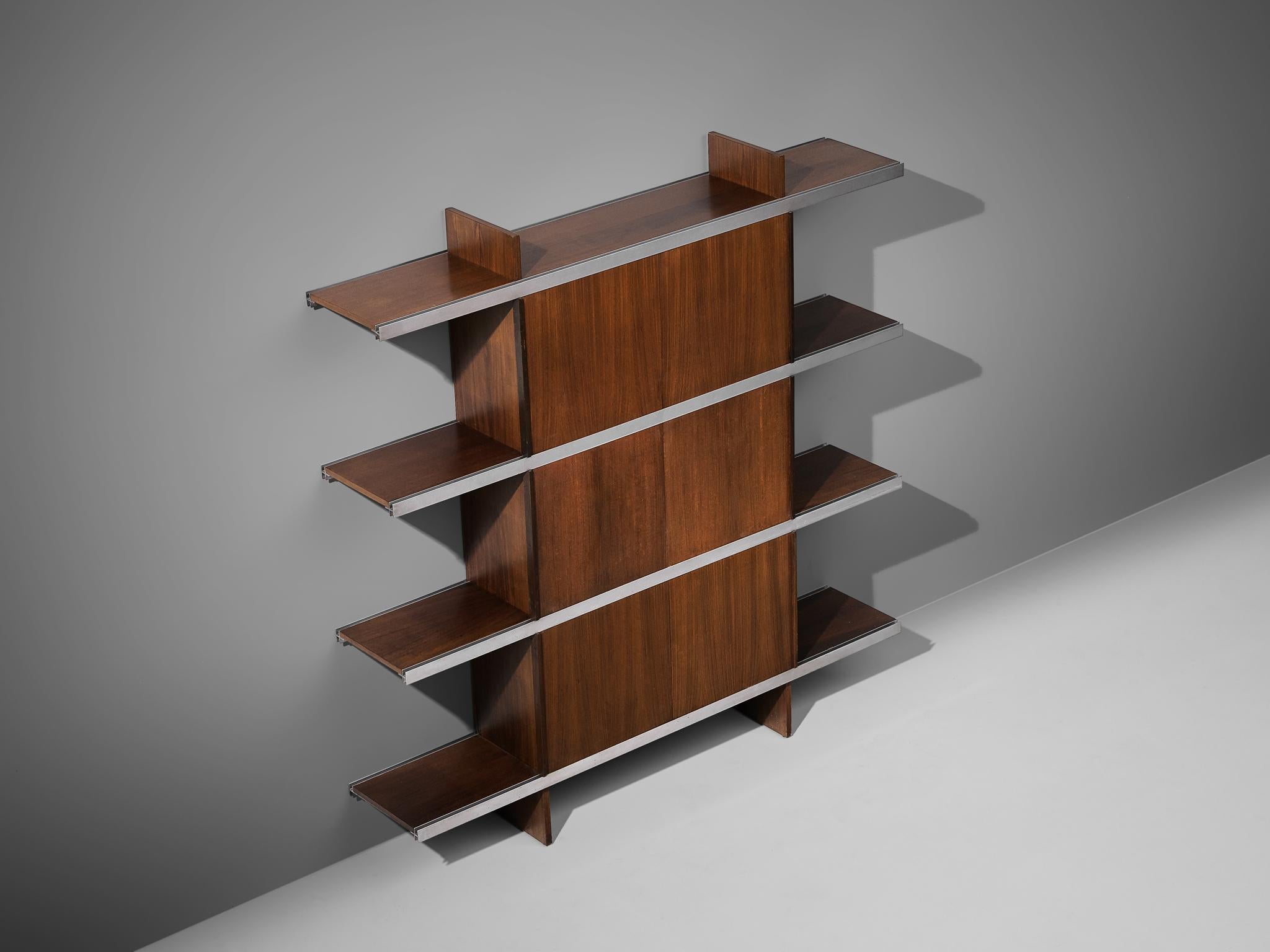 Angelo Mangiarotti Cabinet in Wood and Aluminium 3