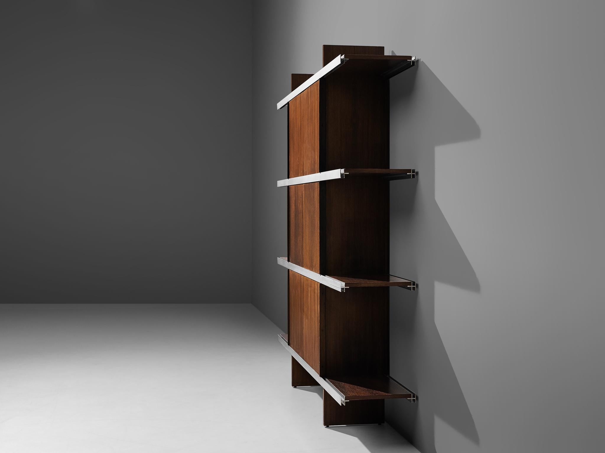 Angelo Mangiarotti Cabinet in Wood and Aluminium 2