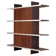 Angelo Mangiarotti Cabinet in Wood and Aluminium 