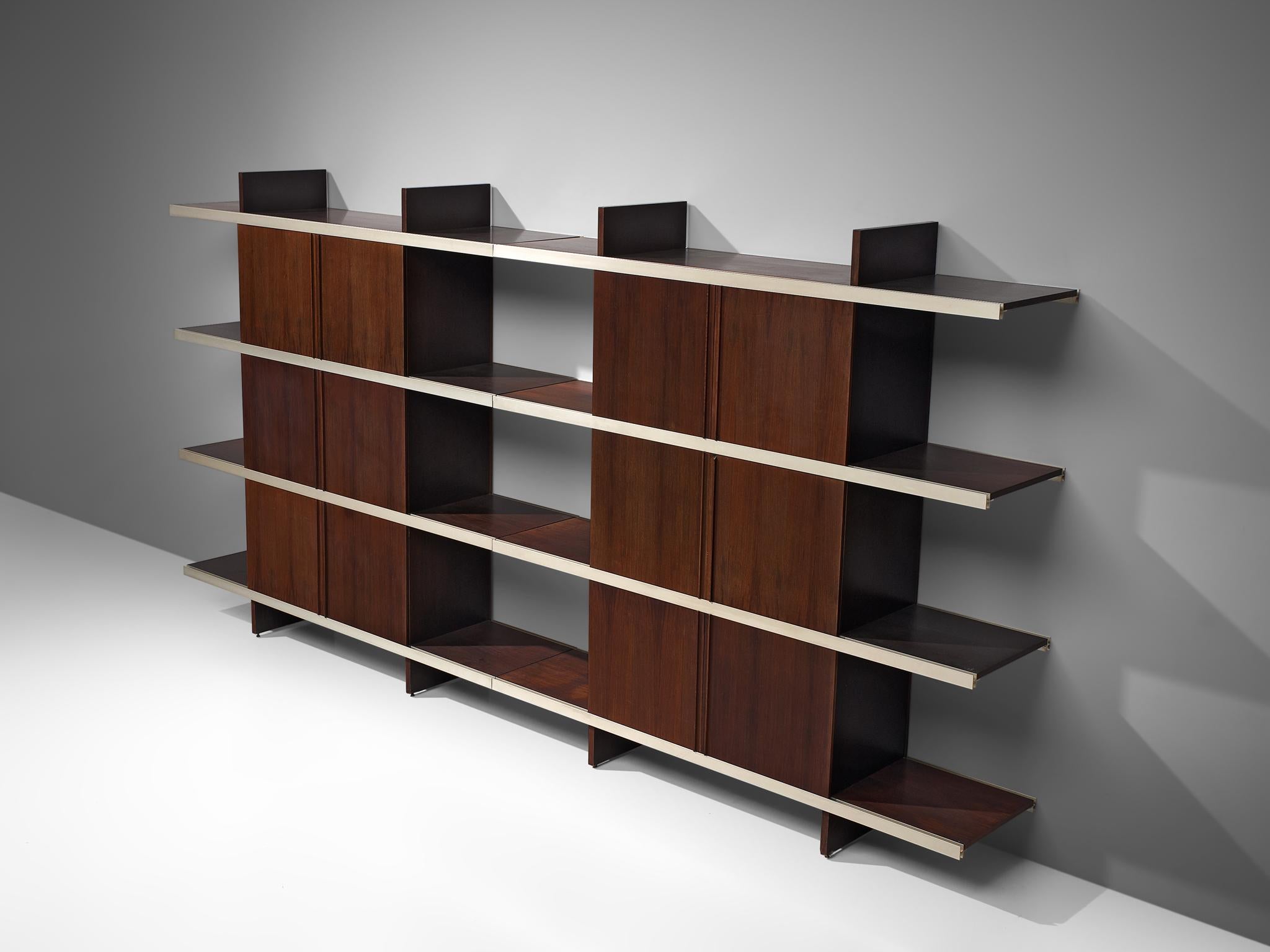 Angelo Mangiarotti Cabinets in Wood and Aluminium 1