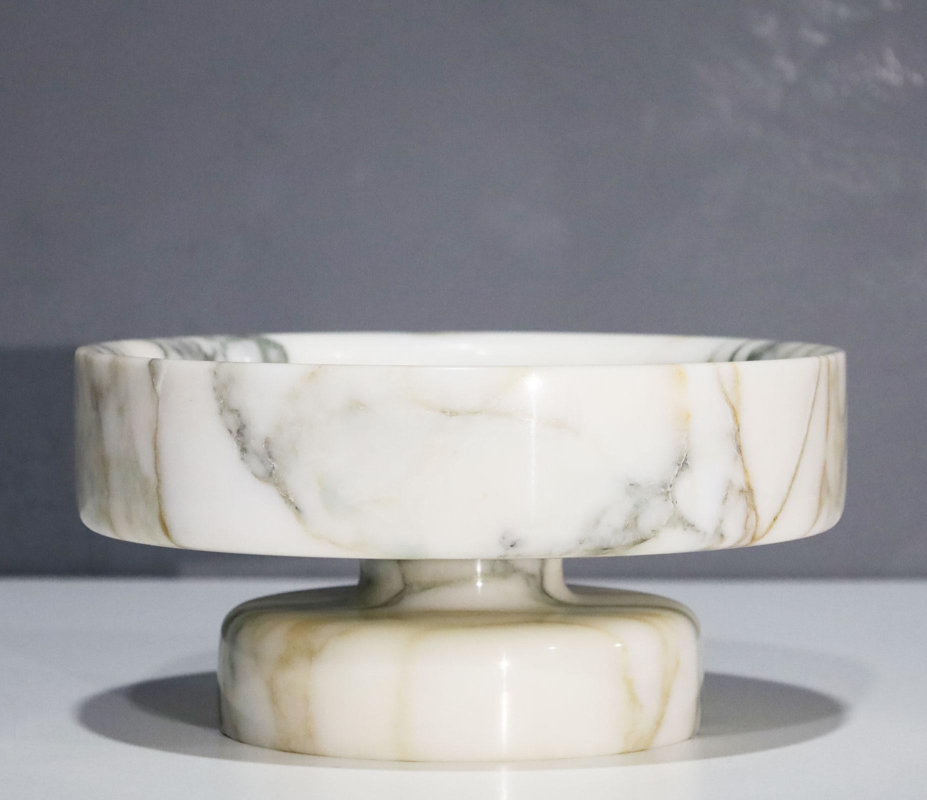 Mid-Century Modern Angelo Mangiarotti Calacatta Marble Vase For Sale