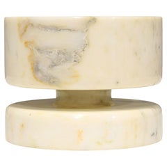Angelo Mangiarotti Calacatta Marble Vase, Mid-Century Modern, 1960s