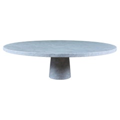 Angelo Mangiarotti Carrara Marble Coffee Table for Skipper