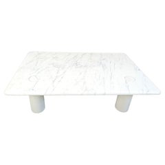 Angelo Mangiarotti carrara marble Coffee Table for Up&Up, Italy