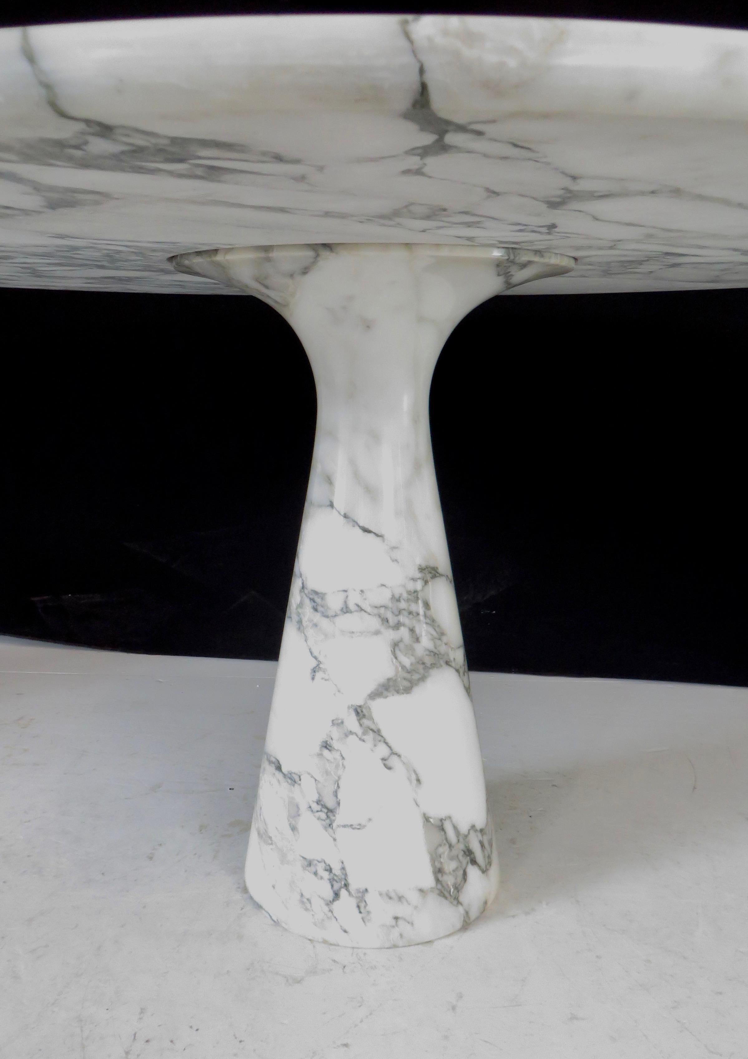 Angelo Mangiarotti Carrara Marble Dining Table Model M1 T70 1