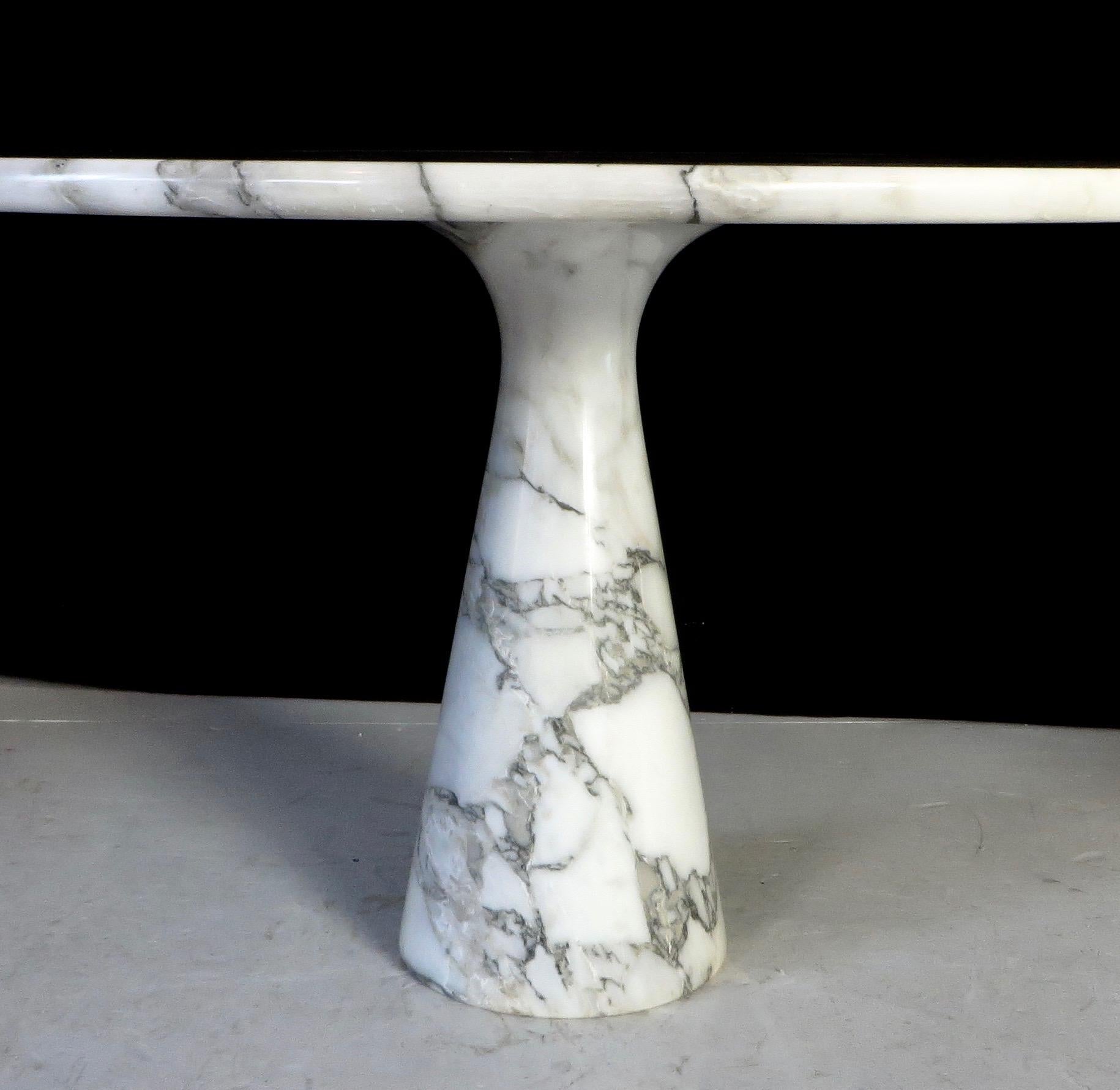 Angelo Mangiarotti Carrara Marble Dining Table Model M1 T70 2