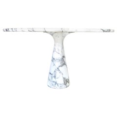 Angelo Mangiarotti Carrara Marble Dining Table Model M1 T70