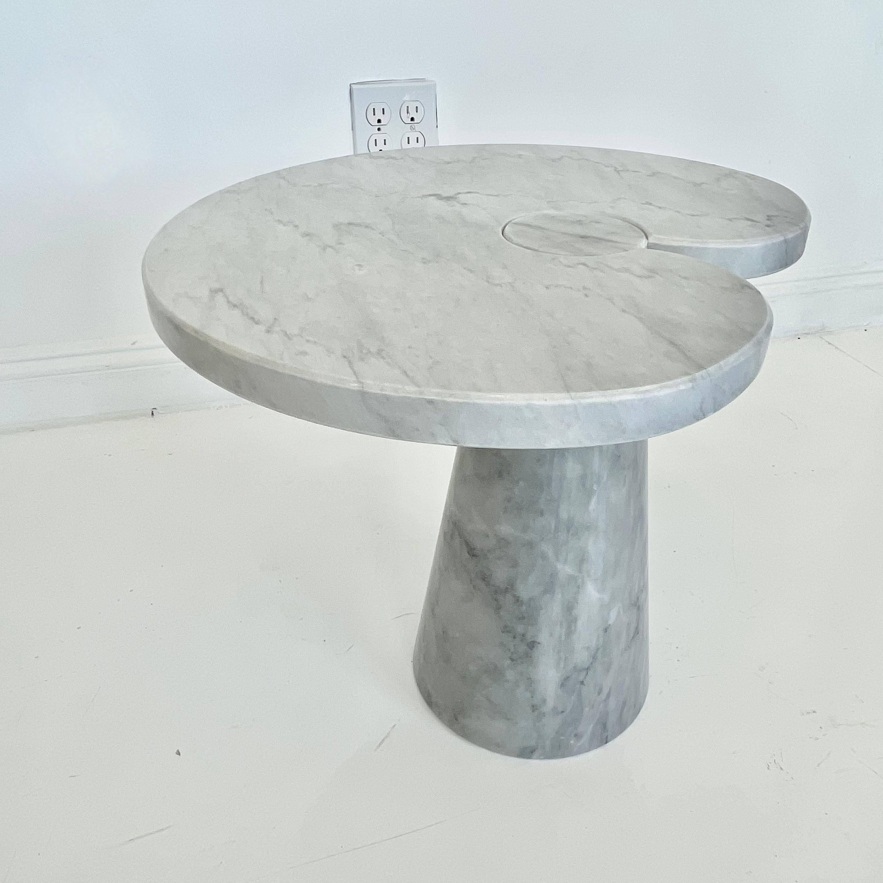 Angelo Mangiarotti Carrara Marble Eros Side Table, 1970 For Sale 4