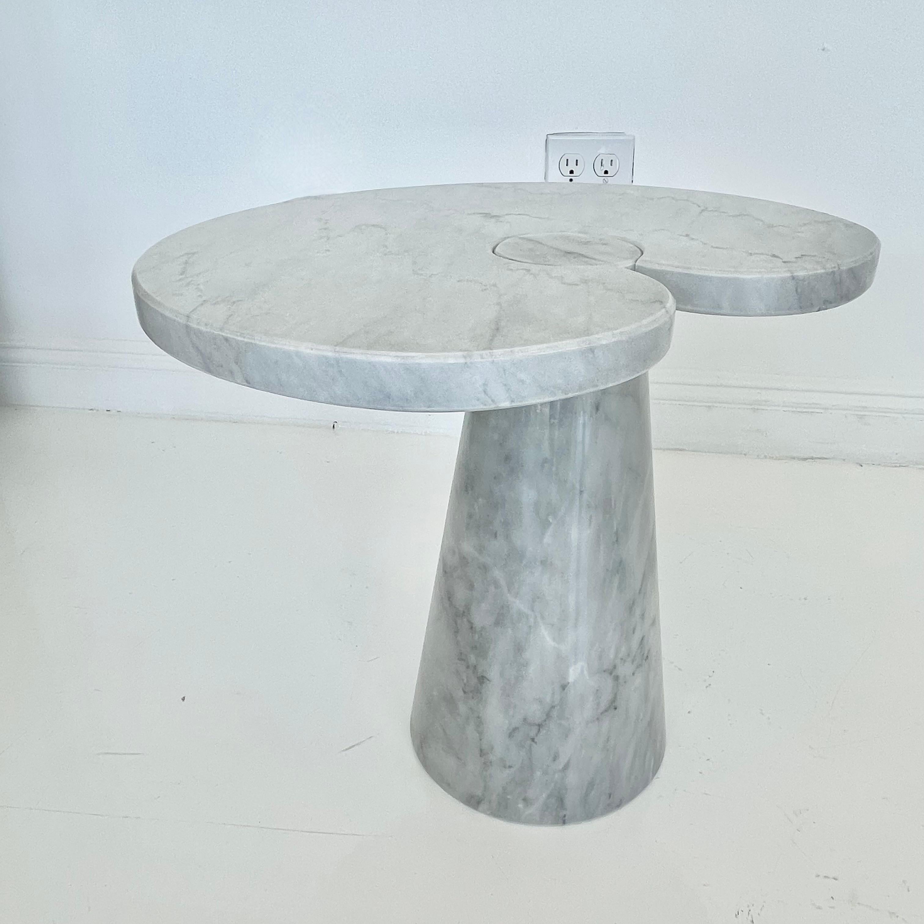 Angelo Mangiarotti Carrara Marble Eros Side Table, 1970 For Sale 6