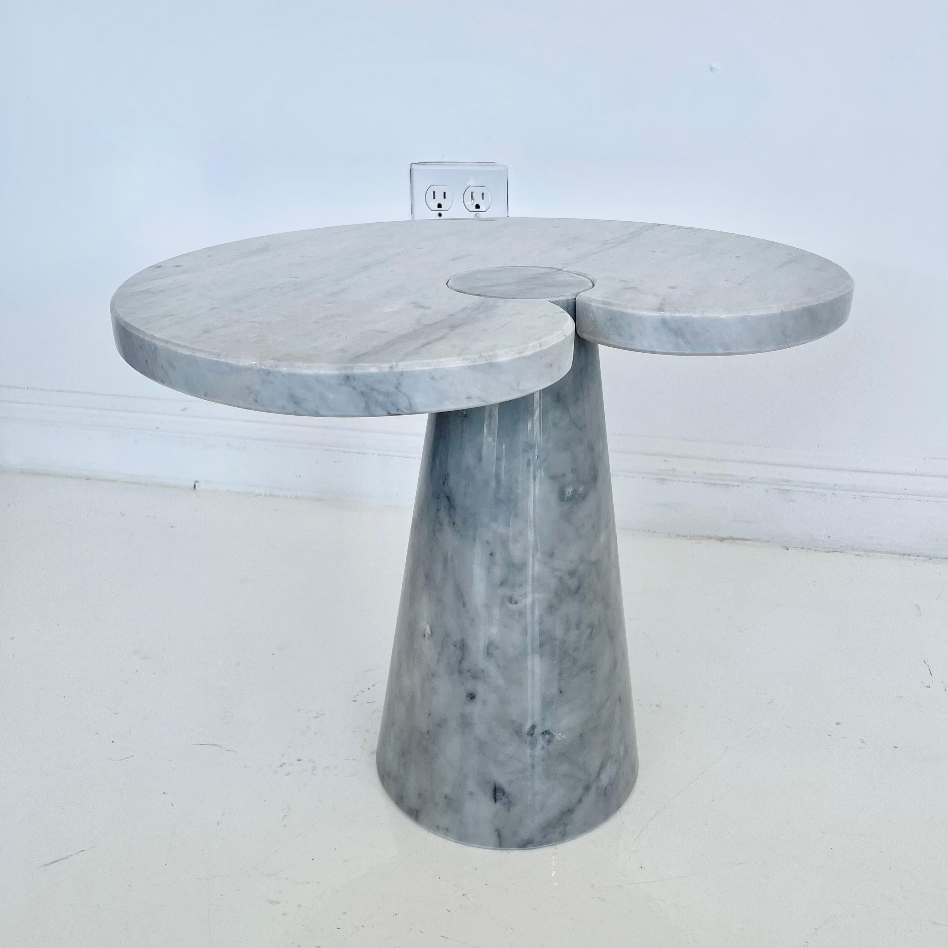 Angelo Mangiarotti Carrara Marble Eros Side Table, 1970 For Sale 7