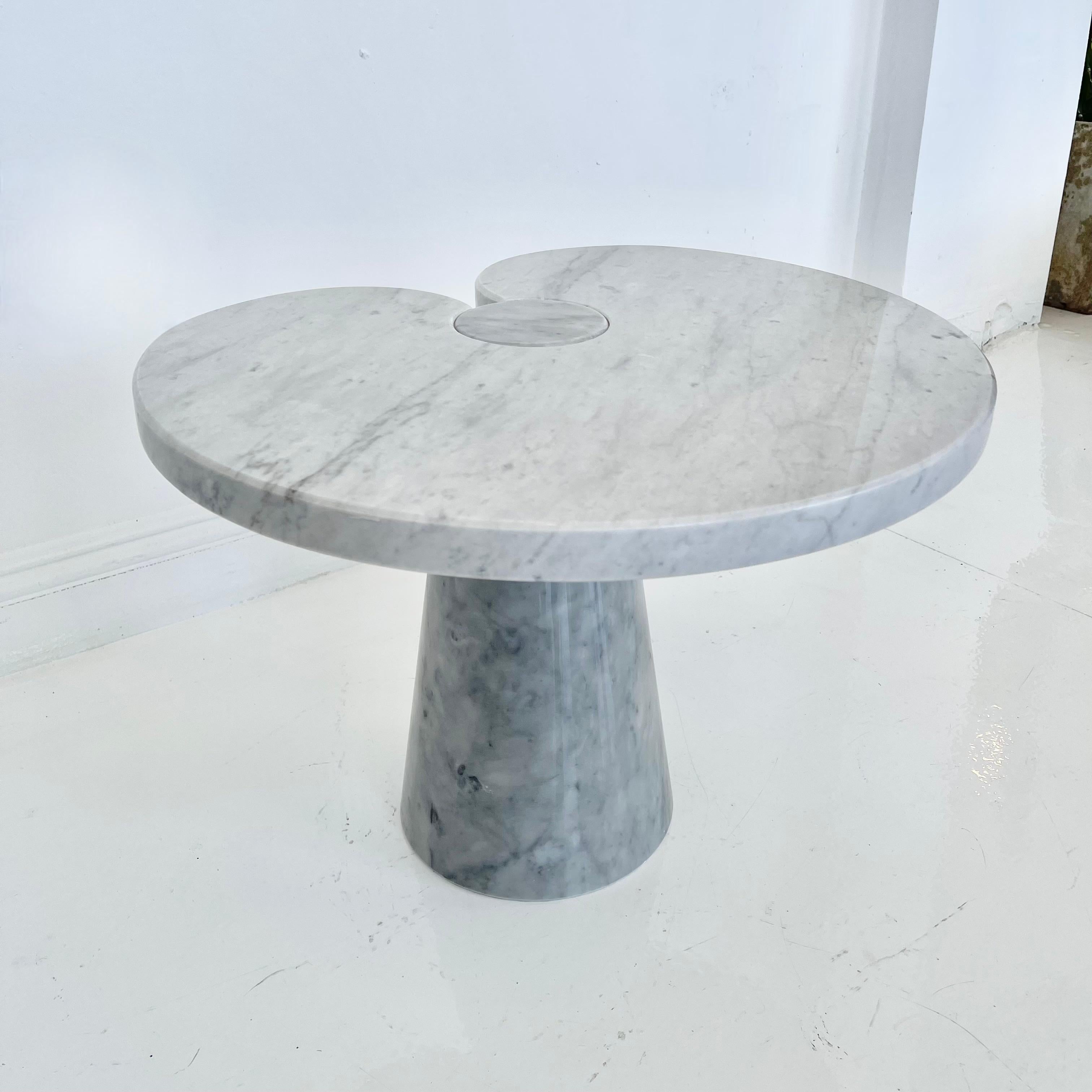 Angelo Mangiarotti Carrara Marble Eros Side Table, 1970 For Sale 2
