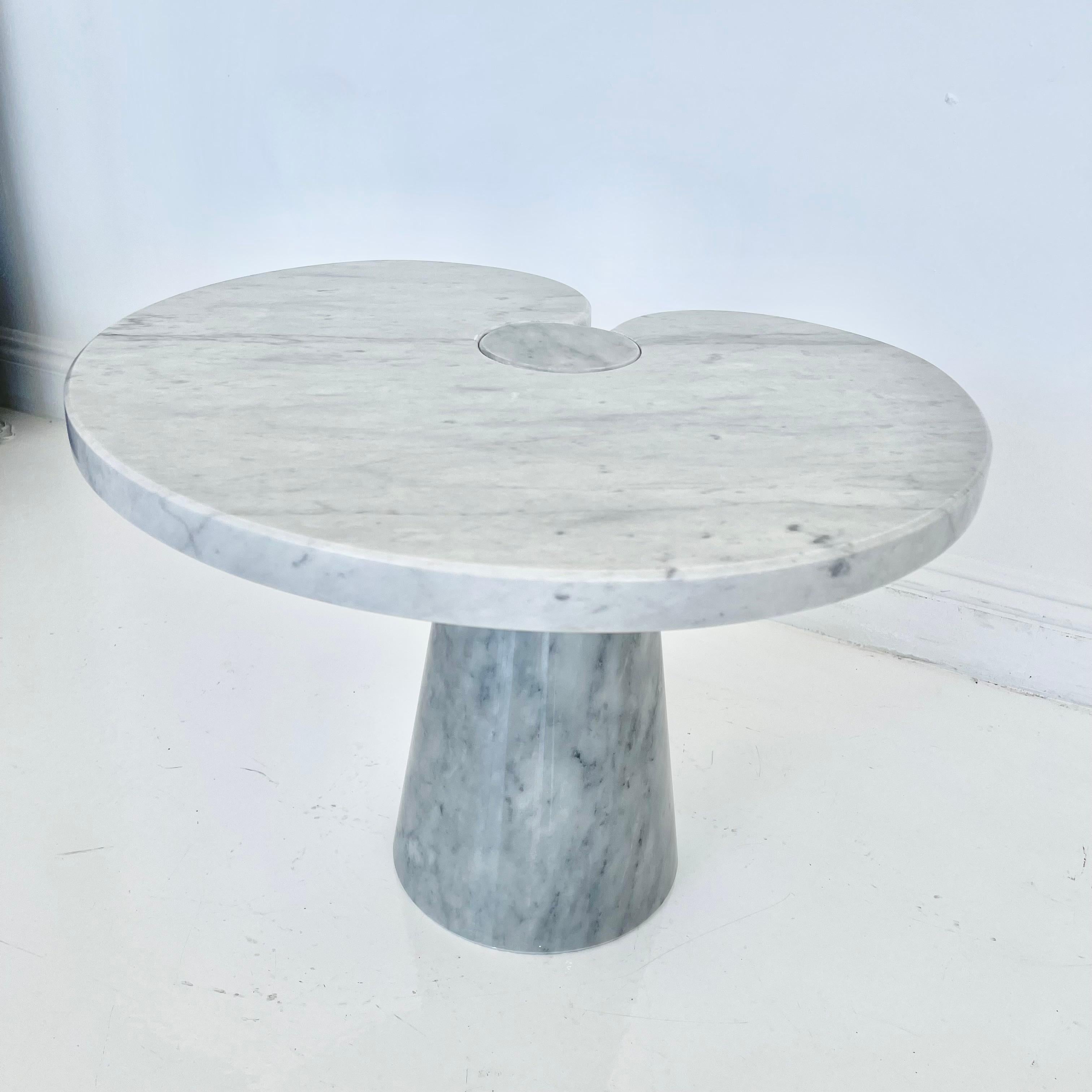 Angelo Mangiarotti Carrara Marble Eros Side Table, 1970 For Sale 3