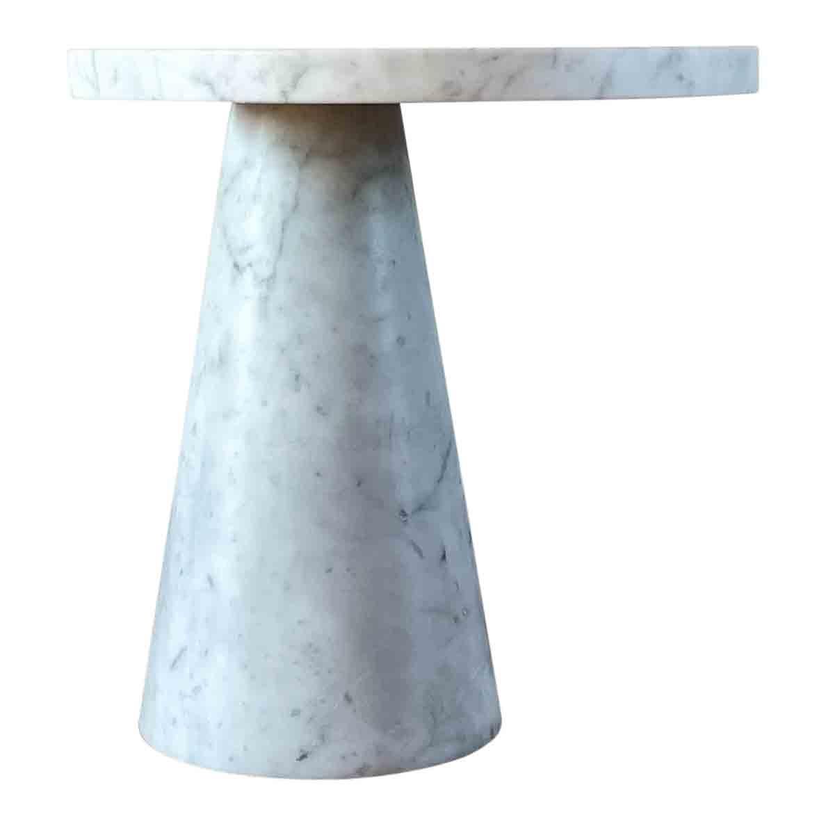 Angelo Mangiarotti Carrara Marble “Eros” Side Table for Skipper, 1971, Set of 2 For Sale 3