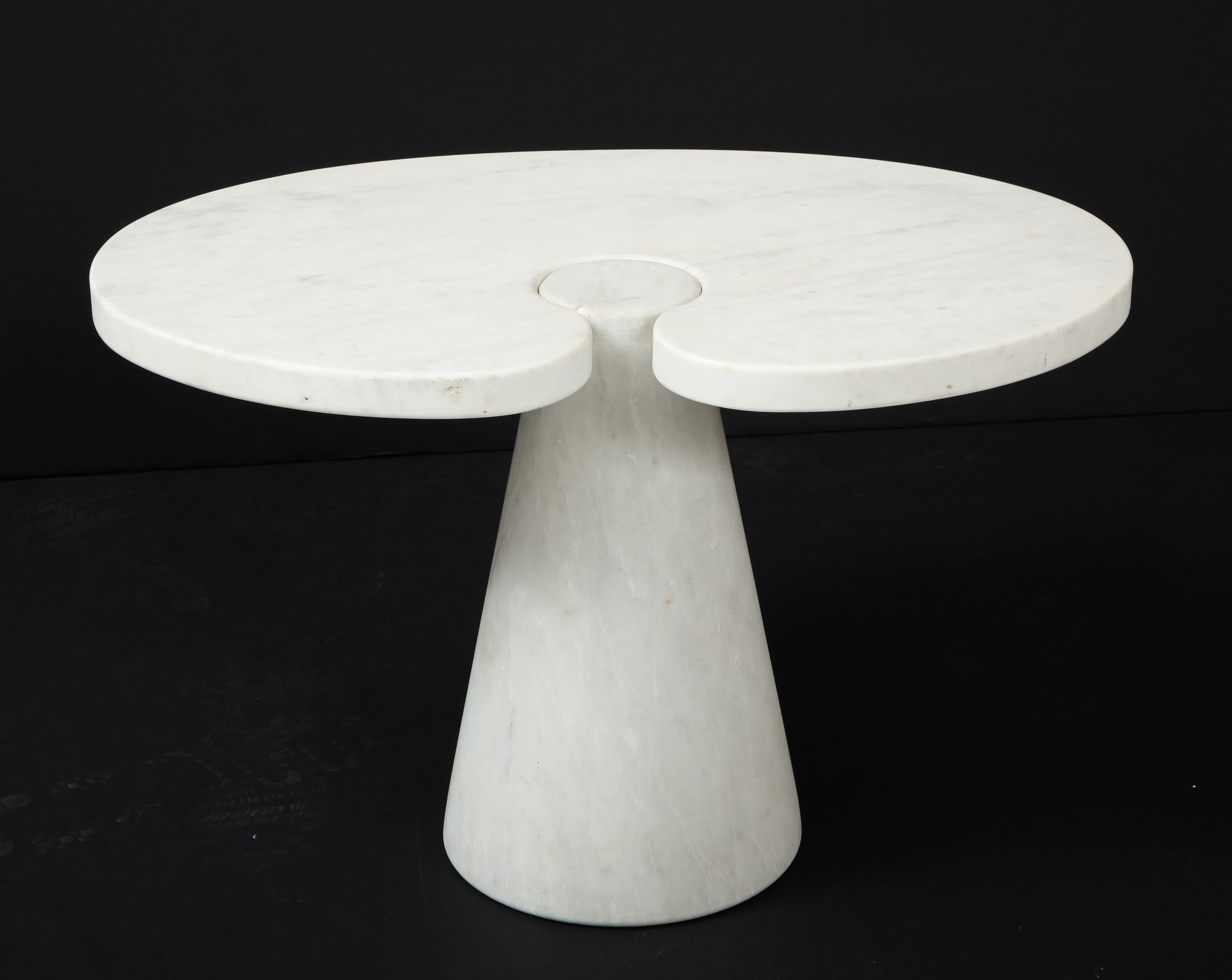 Italian Angelo Mangiarotti Carrara Marble 