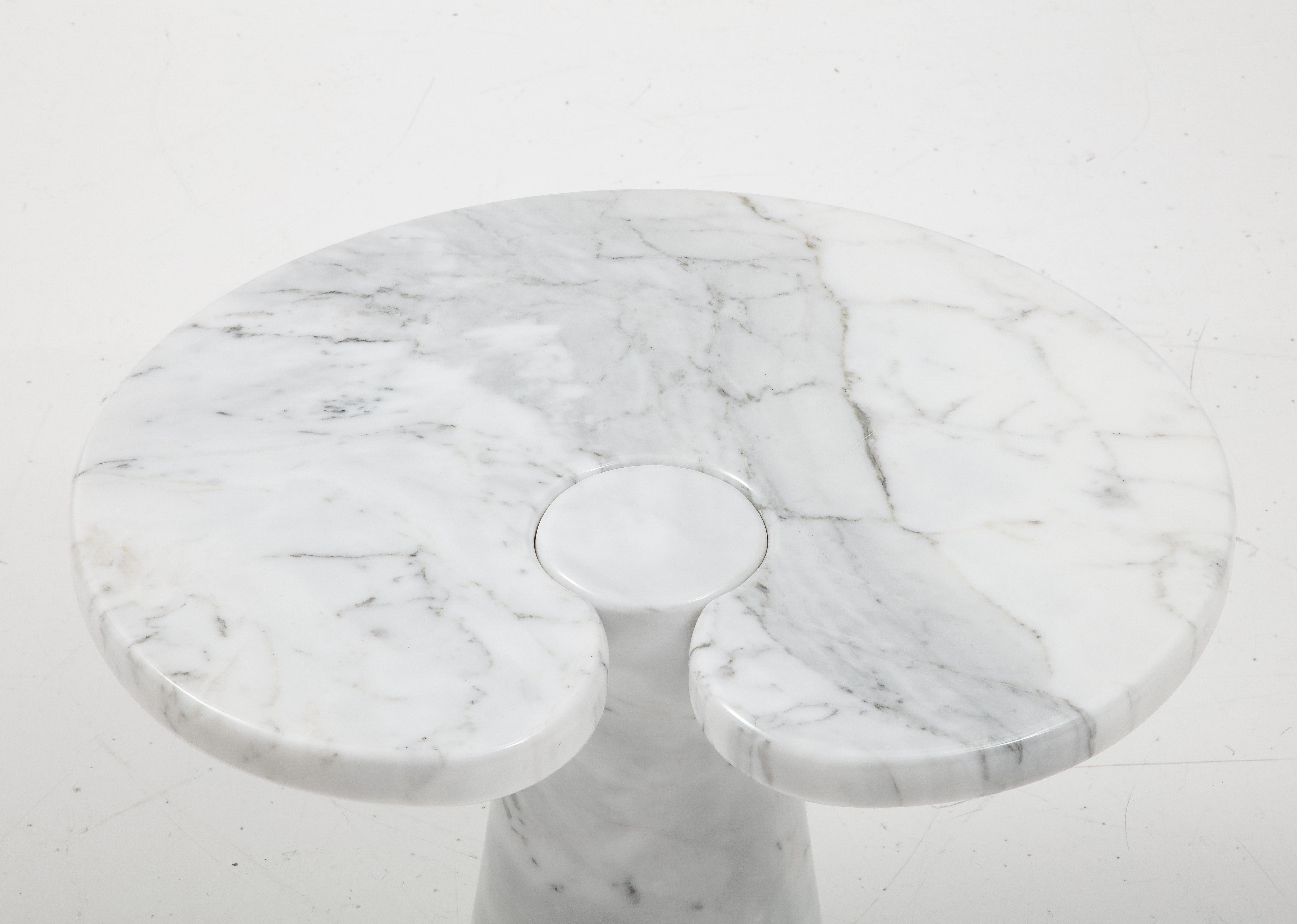 Angelo Mangiarotti Carrara Marble Side Table from 'Eros' Series, 1971 3