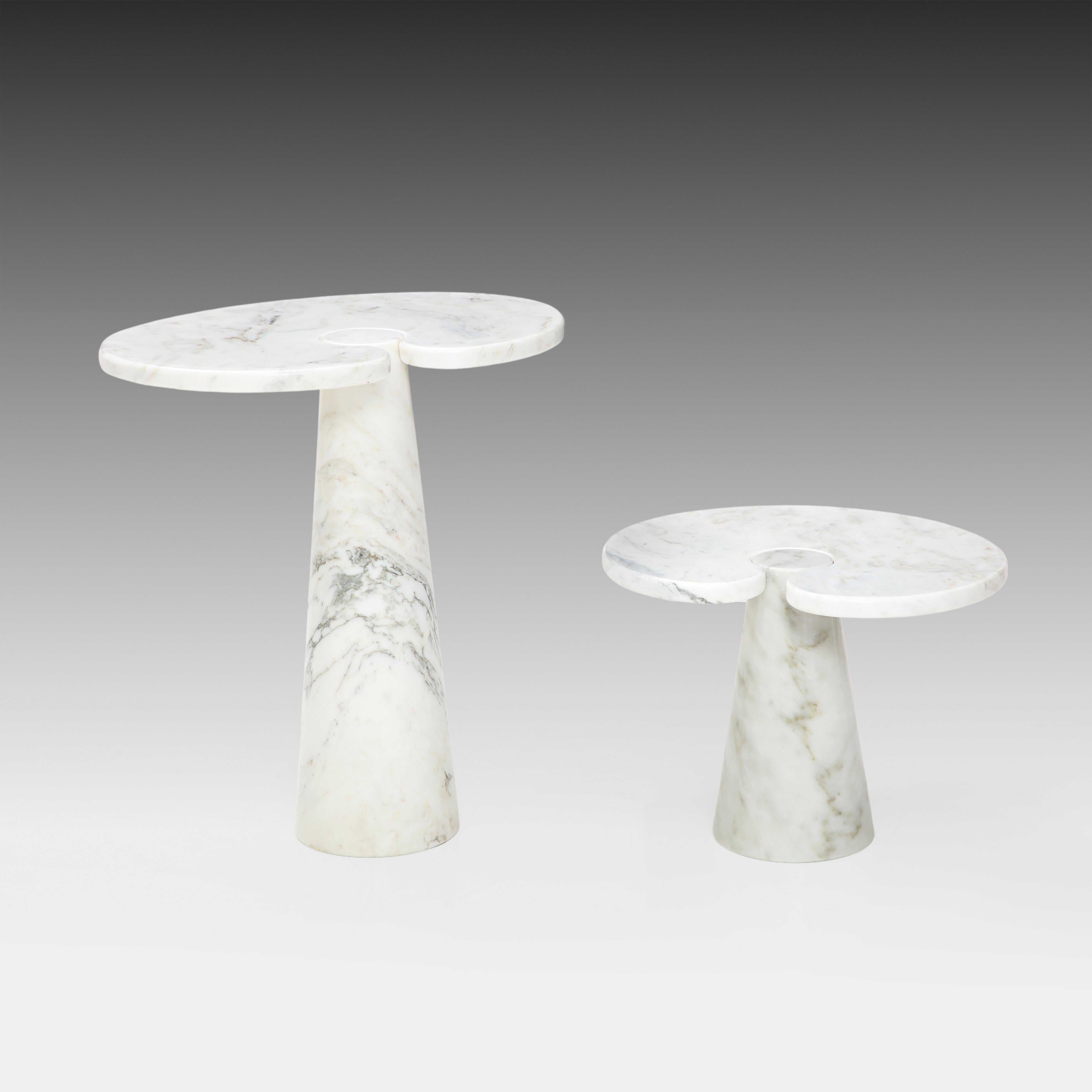 Angelo Mangiarotti Carrara Marble Side Table from 'Eros' Series, 1971 For Sale 4