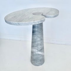Angelo Mangiarotti Carrara Marble Tall Eros Table, 1970