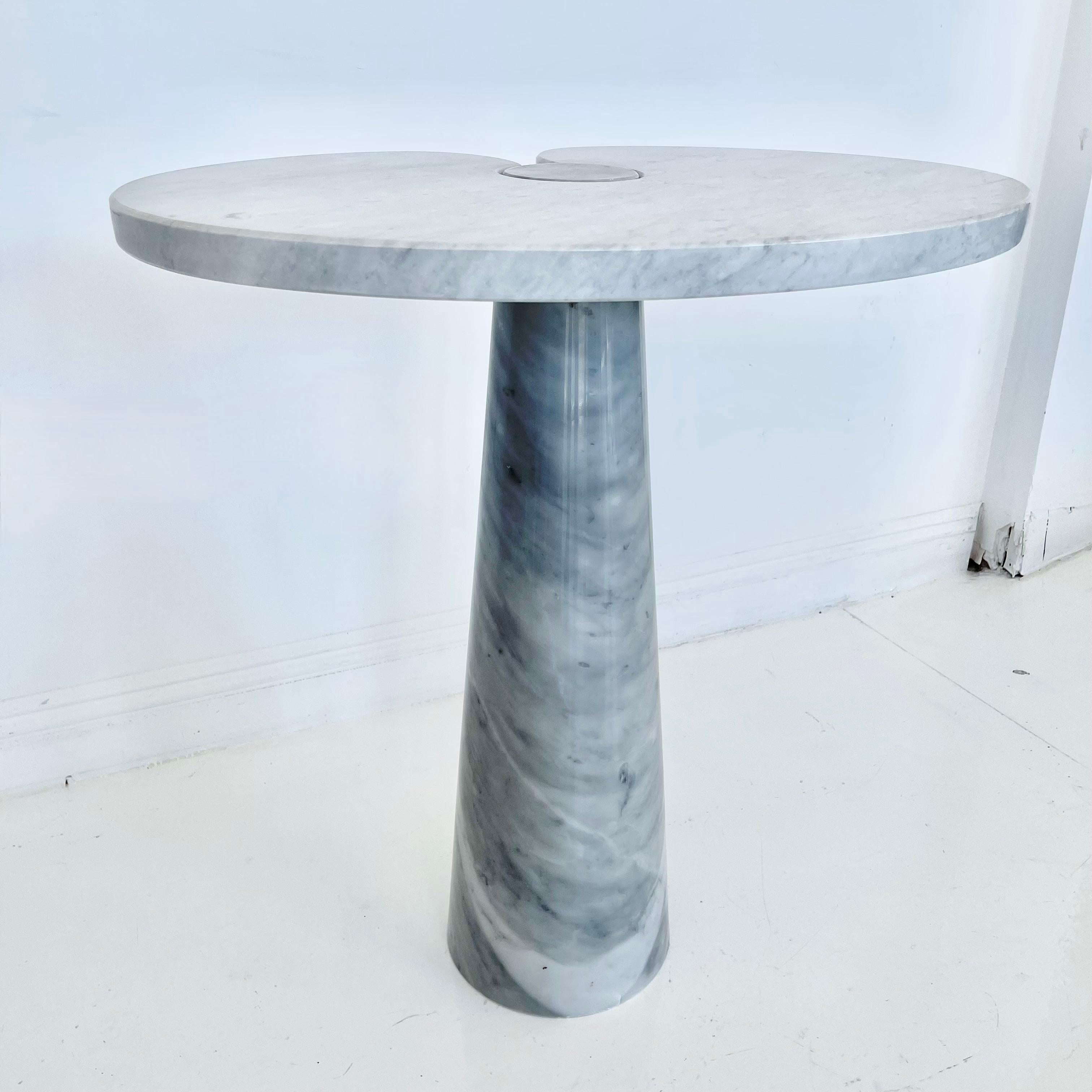 Angelo Mangiarotti Carrara Marble Tall Eros Table, 1970 For Sale 3