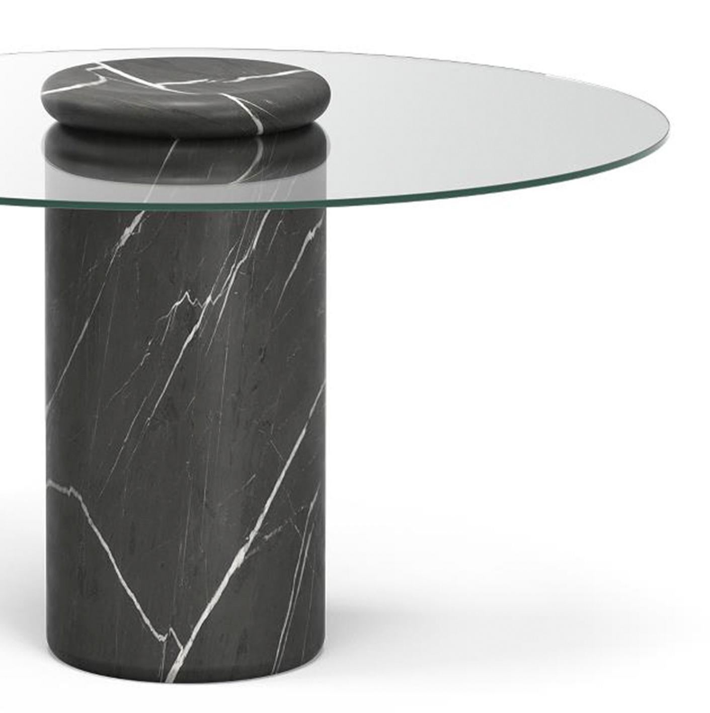 Danois Table de salle à manger en marbre Castore d'Angelo Mangiarotti par Karakter en vente