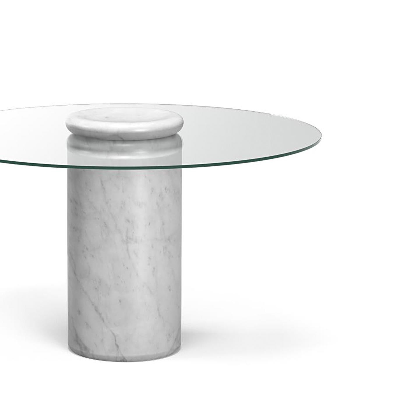 Danois Table de salle à manger en marbre Castore d'Angelo Mangiarotti par Karakter en vente