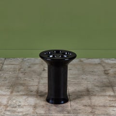 Angelo Mangiarotti Glazed Ceramic Umbrella Stand, Italy, 1970s Design