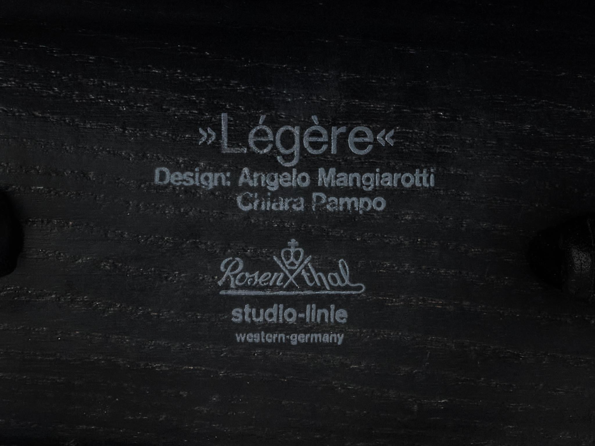 Angelo Mangiarotti & Chiara Pampo 'Légère' Sofa aus schwarzem Leder im Angebot 4
