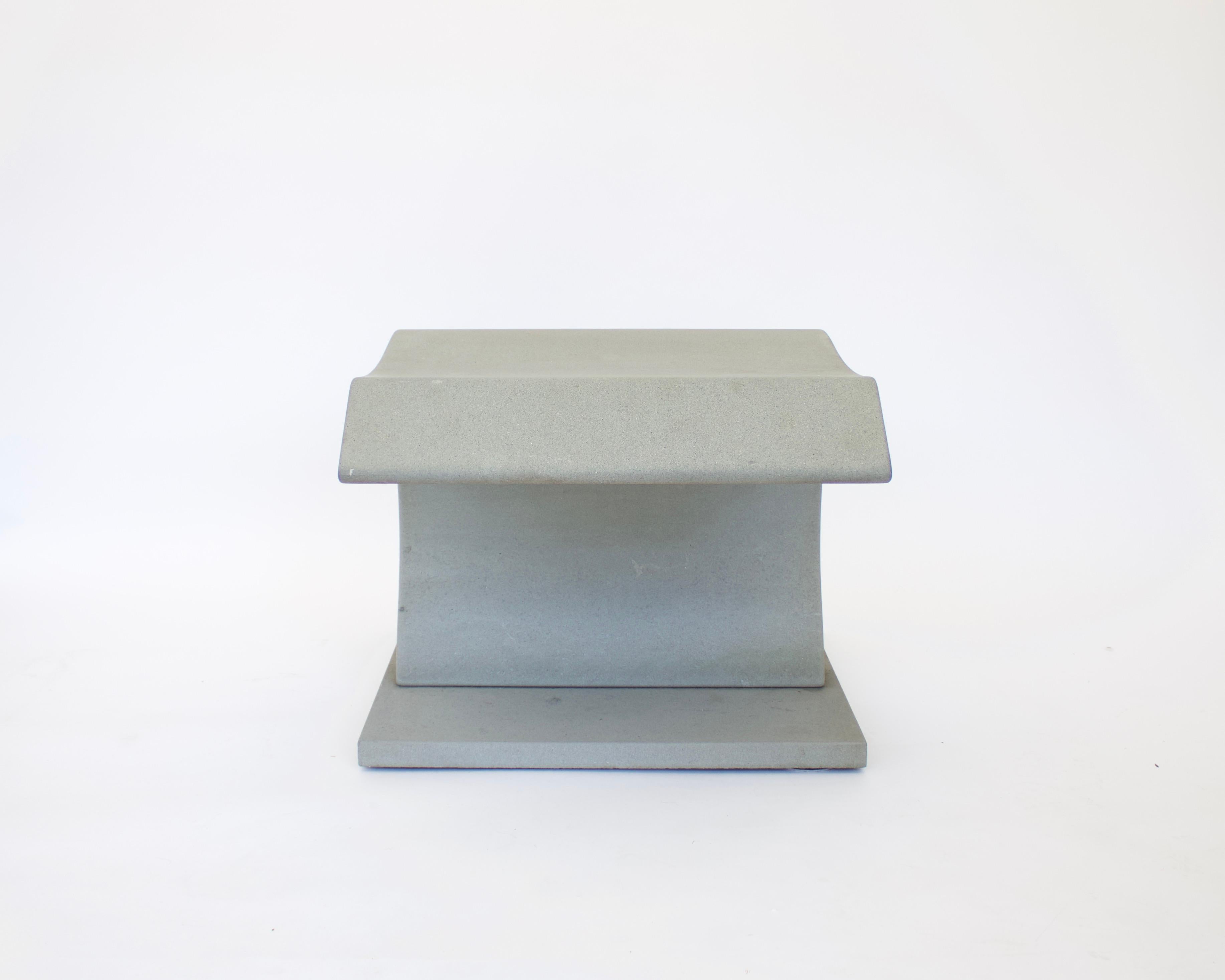 Angelo Mangiarotti Clizia Stool 1990 Pietra Serena Marble In Good Condition For Sale In Chicago, IL