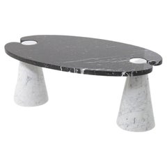 Used Angelo Mangiarotti Coffee Table Black and White for Skipper
