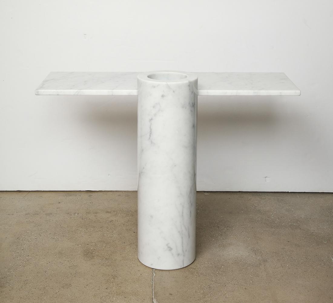 Late 20th Century Angelo Mangiarotti Console Table For Sale