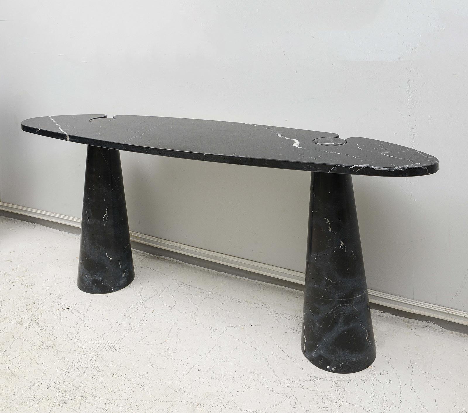 Organic Modern Angelo Mangiarotti Console Table from the 