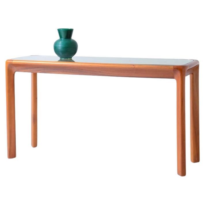 Angelo Mangiarotti, console table with wooden structure
