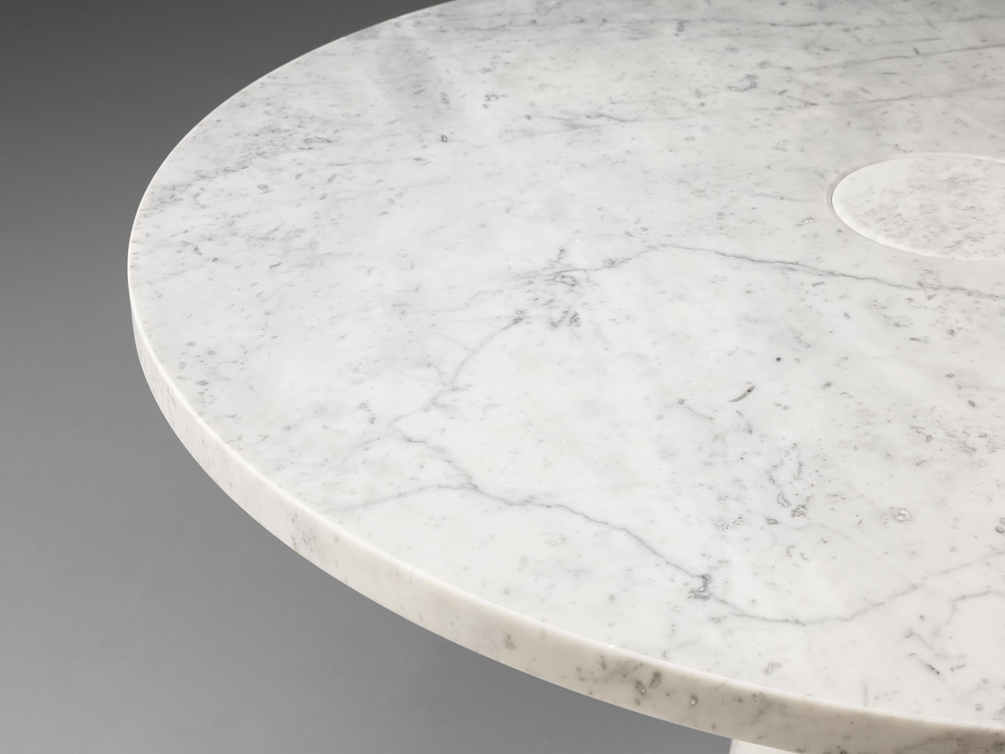 Post-Modern Angelo Mangiarotti Dining Table 'Eros' in Marble