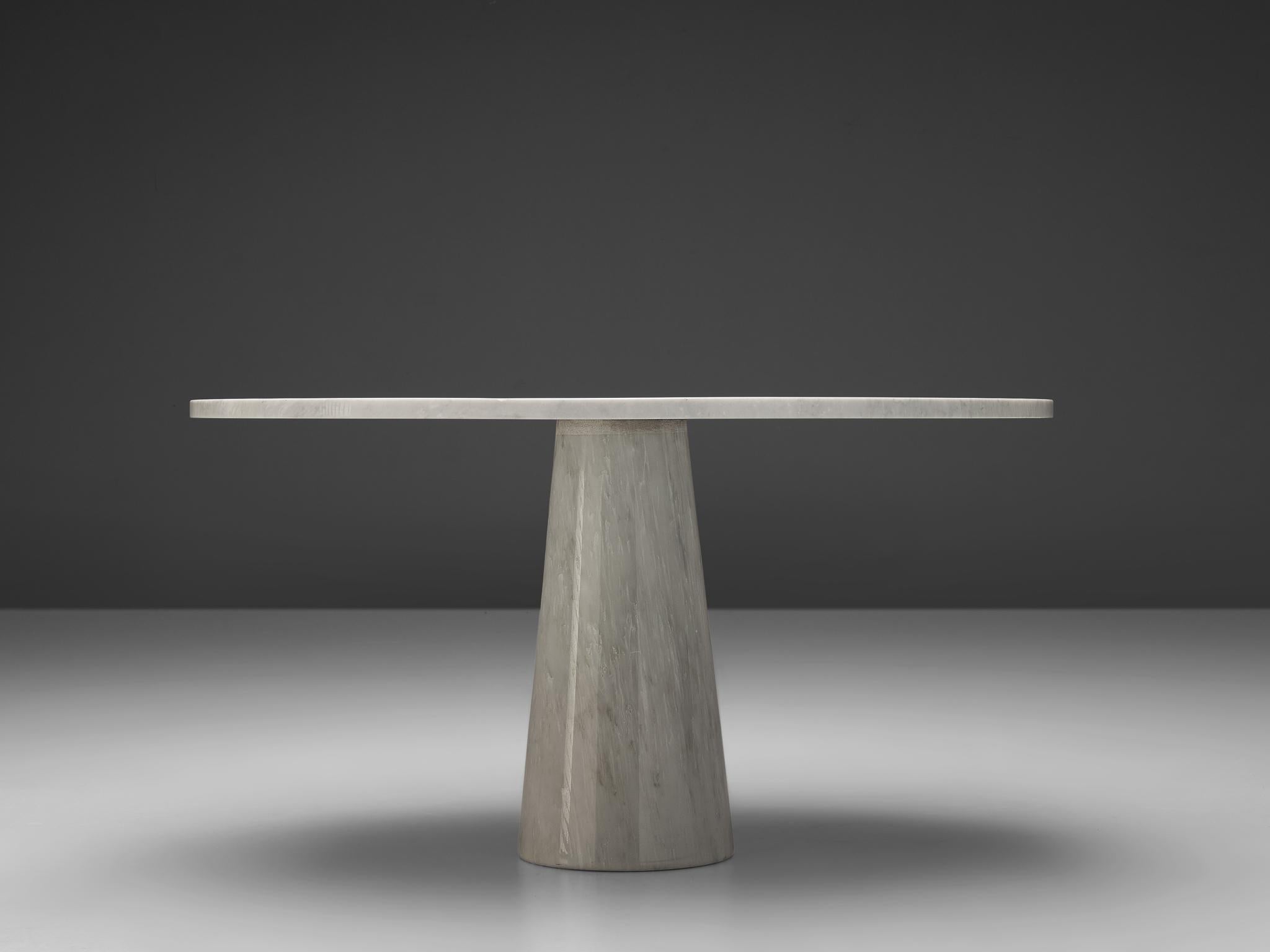 Post-Modern Angelo Mangiarotti Dining Table 'Eros' in Marble