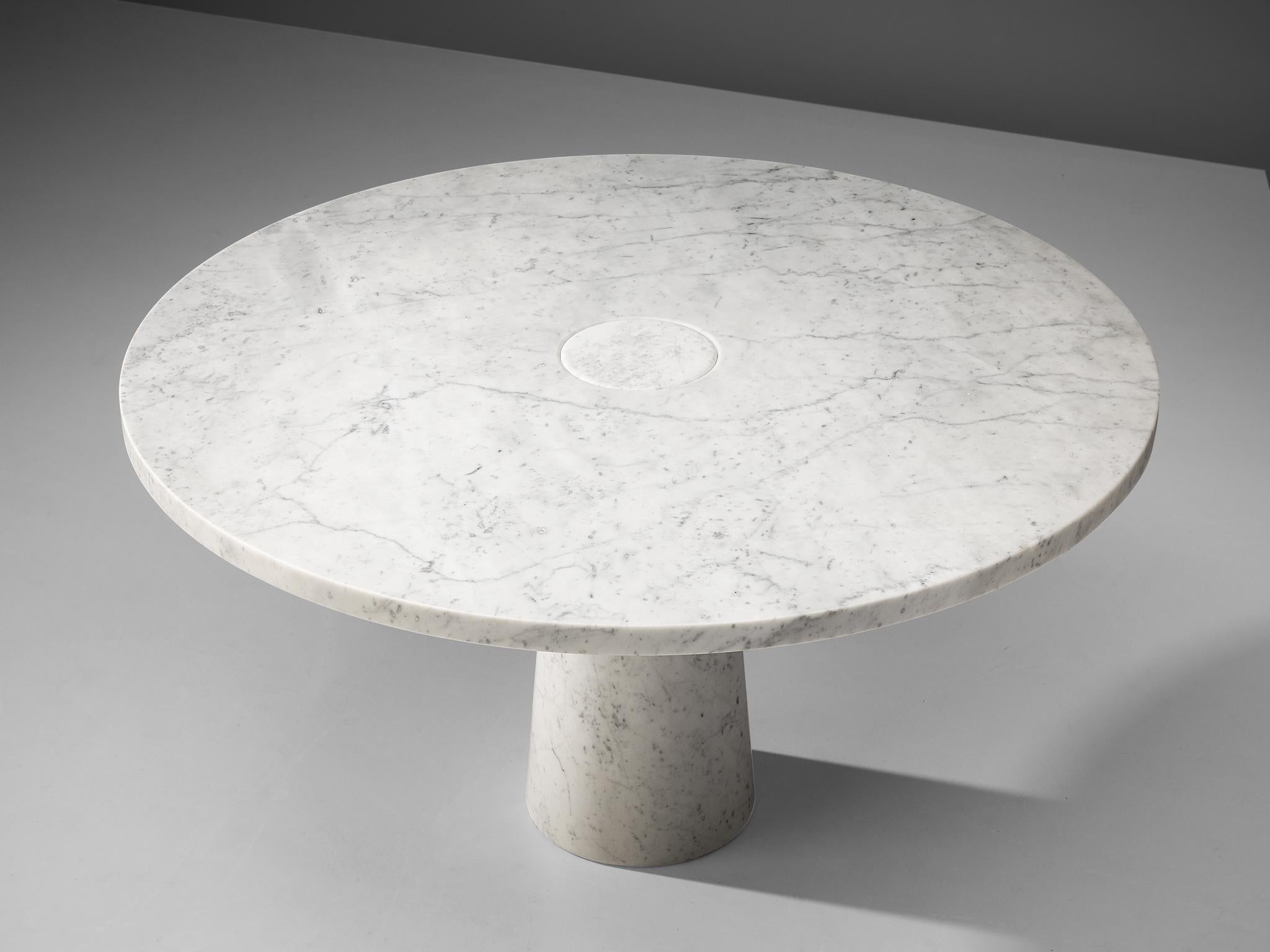 Angelo Mangiarotti Dining Table 'Eros' in Marble In Good Condition In Waalwijk, NL