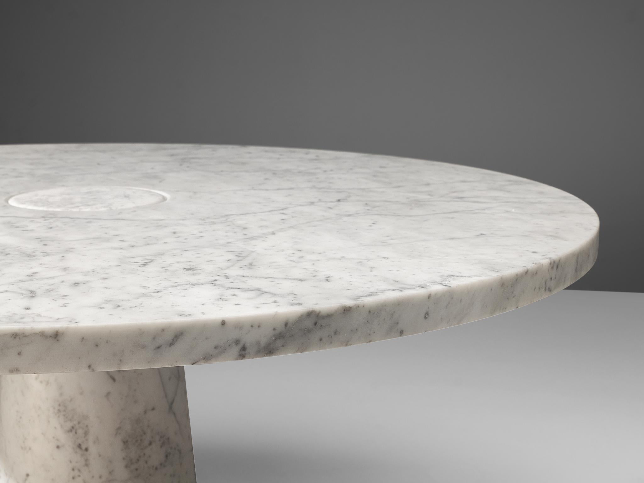 Late 20th Century Angelo Mangiarotti Dining Table 'Eros' in Marble
